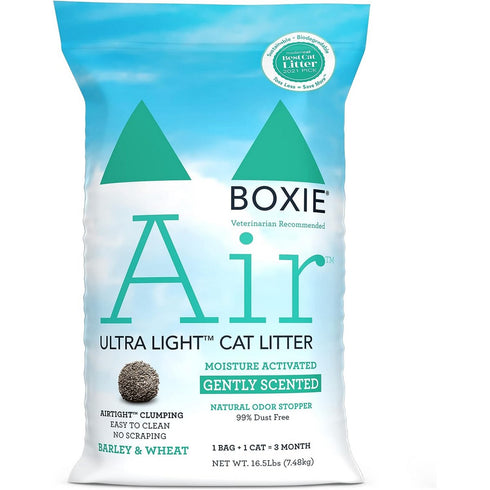 Boxiecat Air Lightweight Gently Scented Premium Clumping Cat Litter 16.5lb - Poudre Pet and Feed Supply