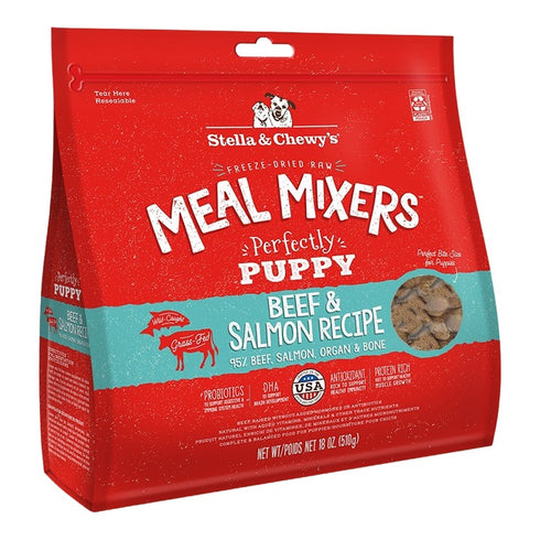 Stella and Chewy's Freeze-Dried Meal Mixers Puppy Beef Salmon Dog Food 18oz - Poudre Pet and Feed Supply