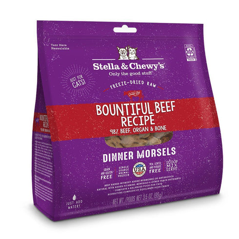 Stella and Chewy's Freeze Dried Raw Dinner Morsels Beef Cat Food 3.5oz - Poudre Pet and Feed Supply