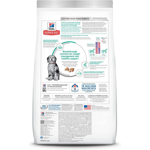 Hill's Science Diet Adult Perfect Weight & Joint Support Chicken Dry Dog Food 25lb - Poudre Pet & Feed Supply 2