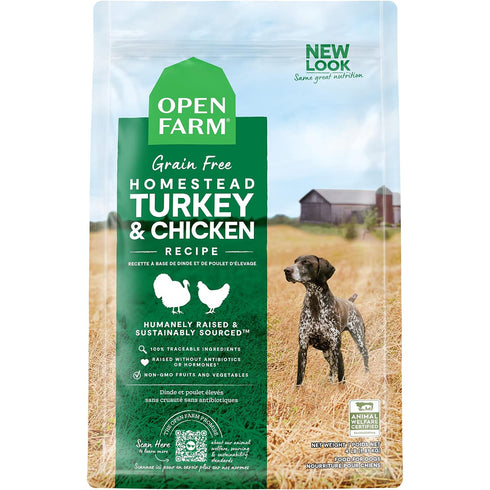Open Farm Homestead Turkey & Chicken Grain-Free Dry Dog Food 11lb - Poudre Pet and Feed Supply