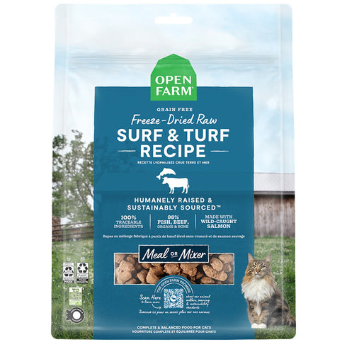 Open Farm Surf & Turf Freeze Dried Raw Cat Food 3.5oz - Poudre Pet and Feed Supply