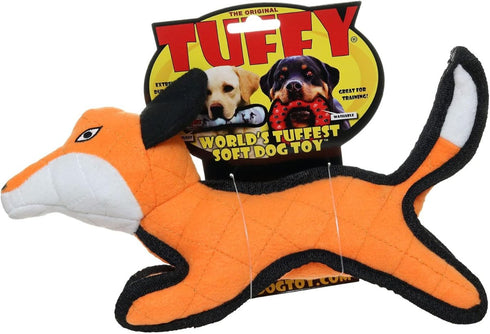 Tuffy's Jr Zoo Fox Durable, Strong & Tough Dog Toy
