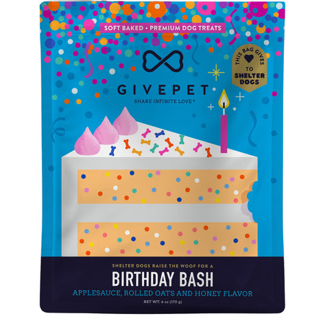 Give Pet Birthday Bash Soft-Baked Dog Treats 6oz poudrefeed.com