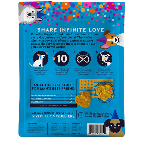 Give Pet Birthday Bash Soft-Baked Dog Treats 6oz poudrefeed.com 2