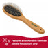 Safari Wire Pin Dog Brush with Bamboo Handle Large poudrefeed.com 5