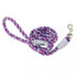 Coastal Pro Active Woven Reflective Rope Leash 6' Woven Violet Poudre Pet & Feed Supply