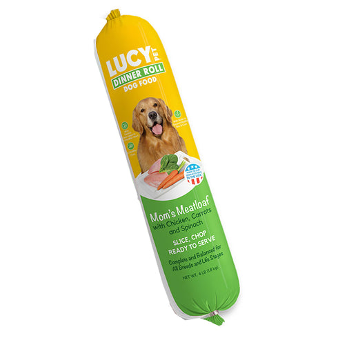 Lucy Pet Mom’s Meatloaf Dinner Roll Chicken Dog Food 4lb - Poudre Pet and Feed Supply