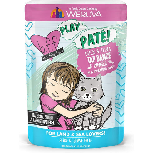 Weruva B.F.F. Play Pate Duck & Tuna Tap Dance Wet Cat Food 3oz - Poudre Pet and Feed Supply