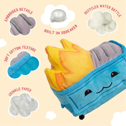 Snugarooz Dumpster Fire Dog Toy - Poudre Pet & Feed Supply 5