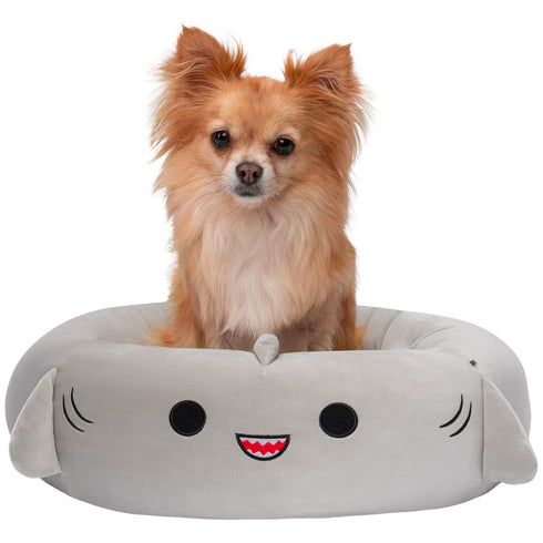 Squishmallows 20-Inch Gordon Shark Pet Bed Gray - Poudre Pet and Feed Supply