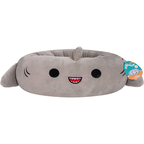Squishmallows 30-Inch Gordon Shark Pet Bed Gray - Poudre Pet and Feed Supply