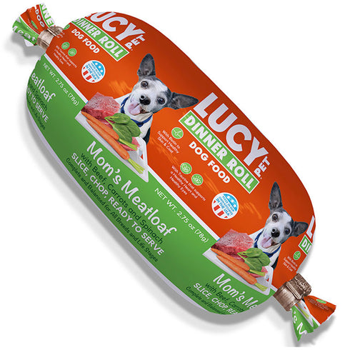 Lucy Pet Products Dinner Roll Mom's Meatloaf Beef Dog Food 2.75oz - Poudre Pet and Feed Supply