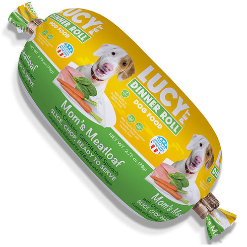 Lucy Pet Products Dinner Roll Mom's Meatloaf Chicken Dog Food 2.75oz - Poudre Pet and Feed Supply