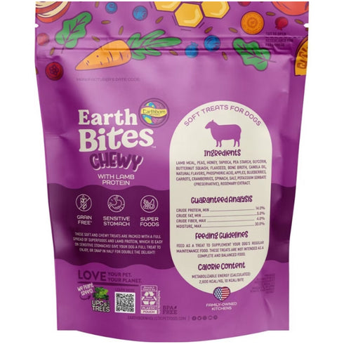 Earthborn Holistic EarthBites Chewy Grain-Free Lamb Bites Dog Treats 7oz - Poudre Pet and Feed Supply