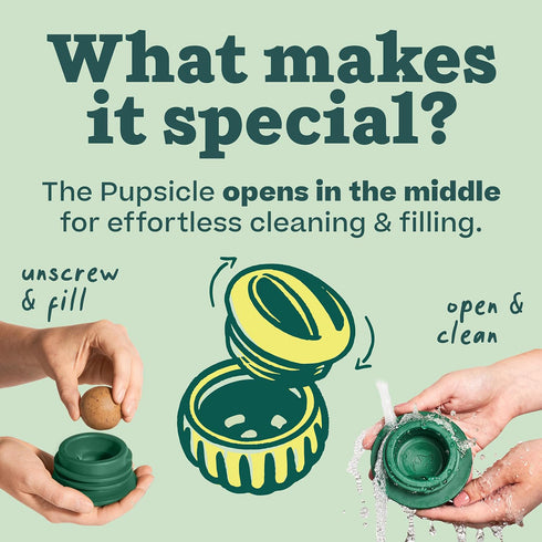 Woof Pupsicle Dog Toy Green X-Large - Poudre Pet and Feed Supply