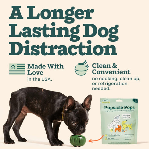 Woof Pupsicle Pops Beef Large Dog Treats 8oz - Poudre Pet and Feed Supply