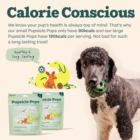 Woof Pupsicle Pops Beef Large Dog Treats 8oz - Poudre Pet and Feed Supply