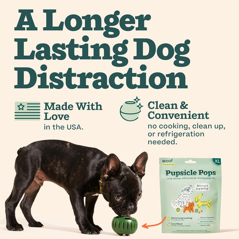 Woof Pupsicle Pops Beef X-Large Dog Treats 12oz - Poudre Pet and Feed Supply