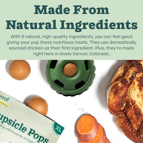 Woof Pupsicle Pops Beef X-Large Dog Treats 12oz - Poudre Pet and Feed Supply