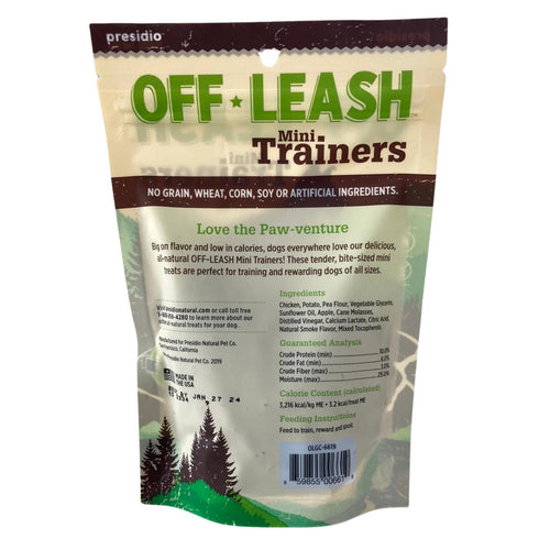 Presidio Off Leash Mini Trainers Chicken Dog Treats 12oz