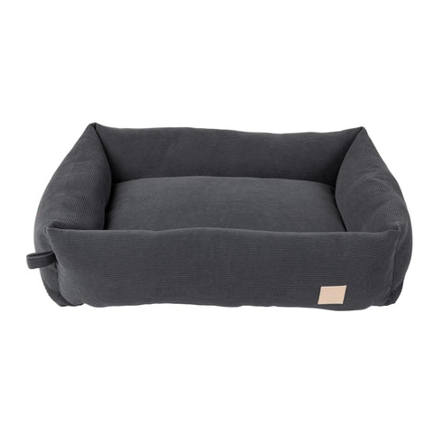 FuzzYard Life Bed - Corduroy Bed for Dogs - Slate Grey Small