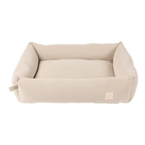FuzzYard Life Bed - Corduroy Bed for Dogs - Sandstone Medium