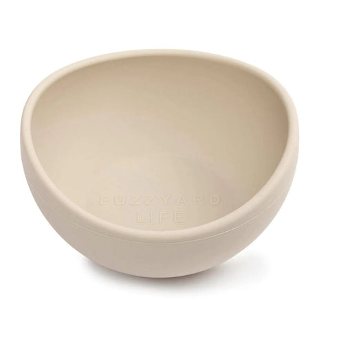 FuzzYard Life Silicone Bowl Sandstone Small Poudre Pet & Feed Supply