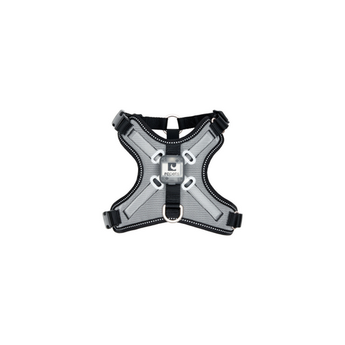 RC PETS Dog Nova LED Light Harness, Black/Grey, XL, 30" - 40" - Poudre Pet and Feed Supply