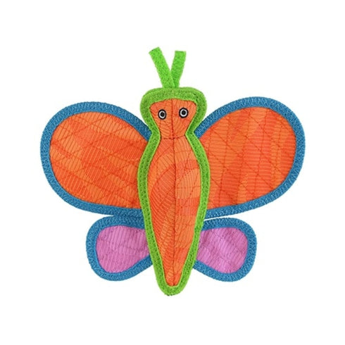 Tuffy's Duraforce Butterfly Tough Orange Dog Toy