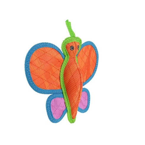 Tuffy's Duraforce Butterfly Tough Orange Dog Toy