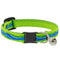 Lupine MicroBatch Safety Cat Collar 1/2" x 8"-12" Blue River with Bell - Poudre Pet & Feed Supply