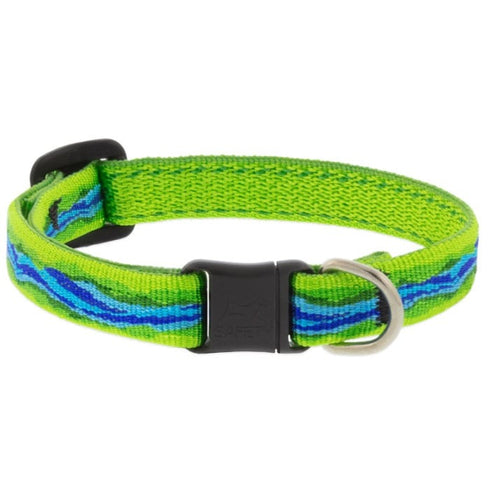 Lupine MicroBatch Safety Cat Collar 1/2" x 8"-12" Blue River - Poudre Pet & Feed Supply