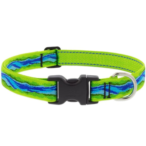 Lupine MicroBatch Dog Collar 1" x 16"-28" Blue River - Poudre Pet & Feed Supply