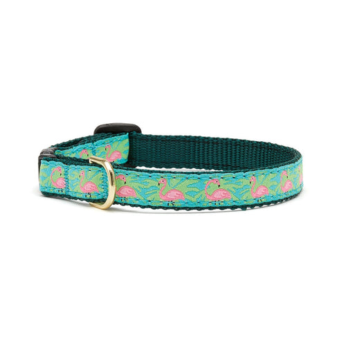 Up Country Flamingo Small Breed Dog Collar Small Size