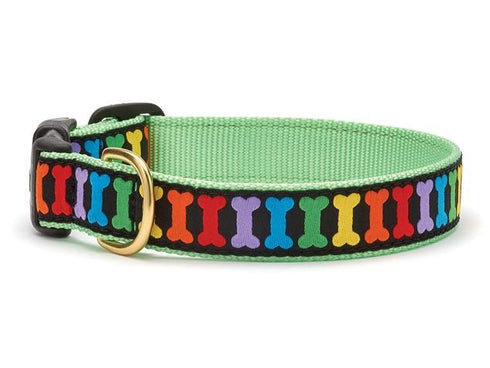 Up Country Rainbones Dog Collar Medium 12"-18