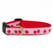 UP COUNTRY Cherries Adjustable Collar for Dogs, L, 1'x15"-21" - Poudre Pet and Feed Supply