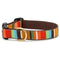 Up Country Brown Stripe Dog Collar Extra Large 15"-21"