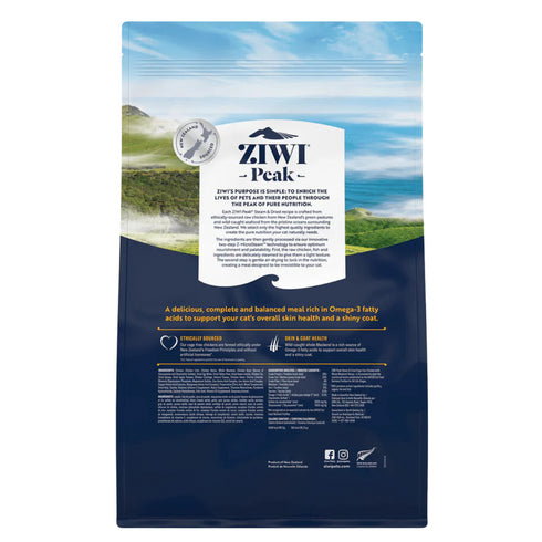 Ziwi Peak Steam-Dried Cat Food - Chicken & Whole Mackerel - 4.9lb Bag