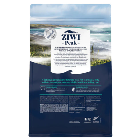 Ziwi Peak Steam-Dried Cat Food - Wild South Pacific Fish - 1.8lb Bag