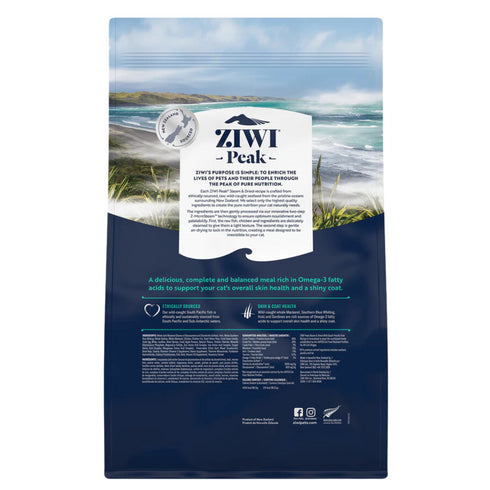 Ziwi Peak Steam-Dried Cat Food – South Pacific Fish Recipe - 4.9lb Bag
