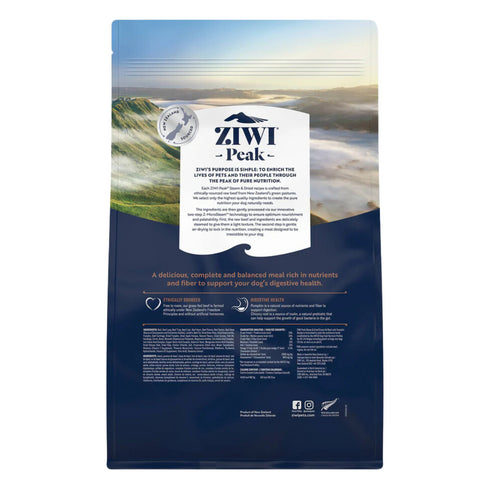 Ziwi Peak Steam-Dried Dog Food - Beef & Pumpkin - 3.3lb Bag