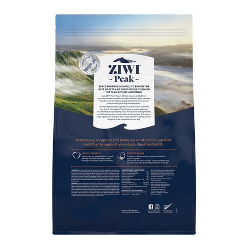 Ziwi Peak Steam-Dried Dog Food - Beef & Pumpkin - 7.1lb Bag