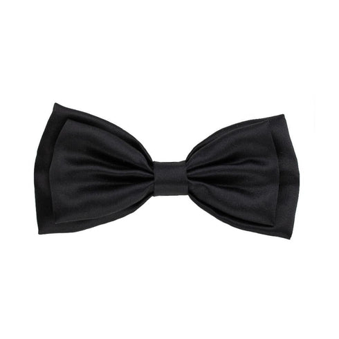 Huxley & Kent Bow Tie Black Satin XL Poudre Pet & Feed Supply