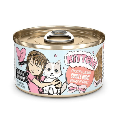 Weruva BFF Kitten Chicken & Salmon Cuddle Buds Wet Cat Food 2.8oz Poudre Pet & Feed Supply