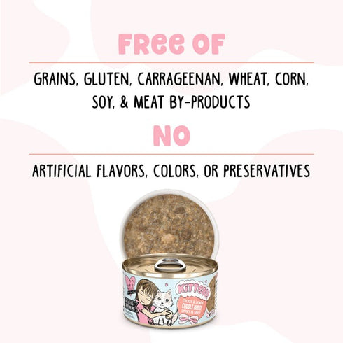 Weruva BFF Kitten Chicken & Salmon Cuddle Buds Wet Cat Food 2.8oz Poudre Pet & Feed Supply 4