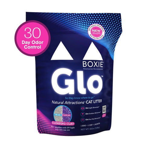 Boxie Glo UV Stress-Relief Clumping Clay Cat Litter 16lb - Poudre Pet & Feed Supply
