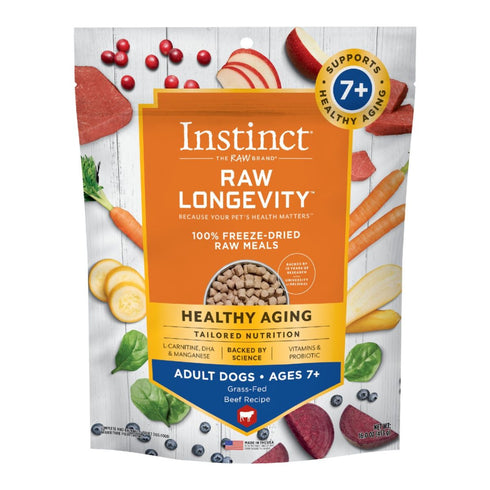 Nature's Variety Instinct Longevity 7+ Beef Freeze Dried Raw Dog Food 16oz - Poudre Pet & Feed Supply