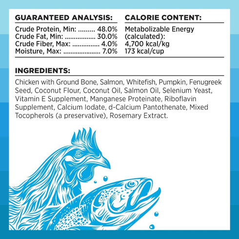 Bixbi Rawbble Freeze-Dried Chicken & Salmon Dog Food for Dogs 12oz - Poudre Pet & Feed Supply 3