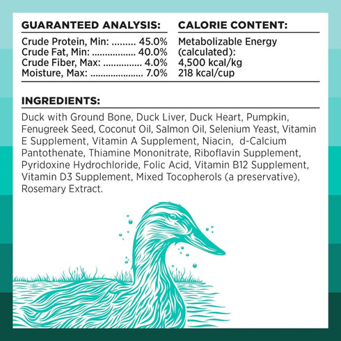 Bixbi Rawbble Freeze-Dried Duck Dry Dog Food 12oz - Poudre Pet & Feed Supply 3